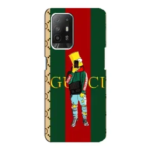 Брендновые Чехлы для Oppo F19 Pro Plus 5G - (PREMIUMPrint) (Барт ГУЧЧИ)
