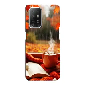 Чохол з принтом «Кава і дощ» для OPPO F19 Pro Plus 5G