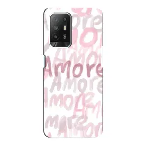 Чохол з розовим принтом для Oppo F19 Pro Plus 5G (Аморе любов)