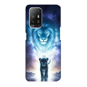 Чехол со Львом для Oppo F19 Pro Plus 5G (VPrint) (Маленький лев)