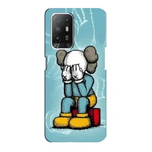 Чехлы для Oppo F19 Pro Plus 5G - Bearbrick Louis Vuitton (PREMIUMPrint) (Плач Bearbrick)