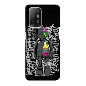Чехлы для Oppo F19 Pro Plus 5G - Bearbrick Louis Vuitton (PREMIUMPrint) (Стиль Bearbrick)