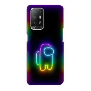 Чохли Амонг Ас для Oppo F19 Pro Plus 5G (AlphaPrint) (Яскравий скін)