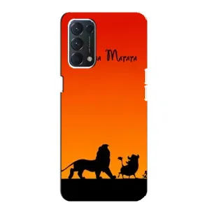 Чохол Король лев на OPPO Знайти ХЗ Лайт (Акуна Матата закат)