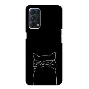 Чохол з малюнком кіт на Oppo Find X3 Lite (Байдужий кіт)