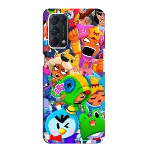 Чехол для Oppo Find X3 Lite Бравл Старс (VPrint) (Герої Бравл Старс)