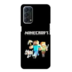 Чохол Майнкрафт на Oppo Find X3 Lite (AlphaPrint) Minecraft (герої Minecraft)