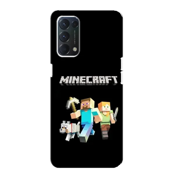 Чохол з принтом «герої Minecraft» для OPPO Find X3 Lite