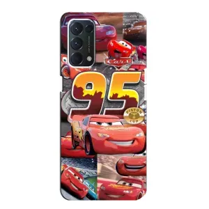 Силіконовий чохол Маквін для Oppo Find X3 Lite (Колаж Блискавка Маквін)