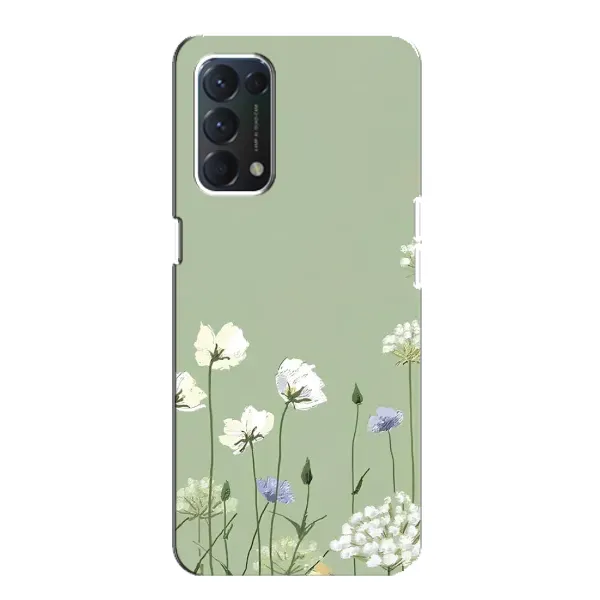 Чохол з принтом «Квіти на зеленому» для OPPO Find X3 Lite Чохол з принтом «Квіти на зеленому» для OPPO Find X3 Lite
