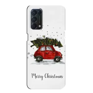 Різдвяні, Святкові Чохли для OPPO Знайти ХЗ Лайт (Авто з ялинкою)