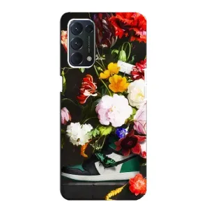Бренднові Чохли для Oppo Find X3 Lite - (PREMIUMPrint) (Nike цветы)