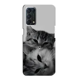 Чохол з малюнком кіт на Oppo Find X3 Lite (Пара котів)