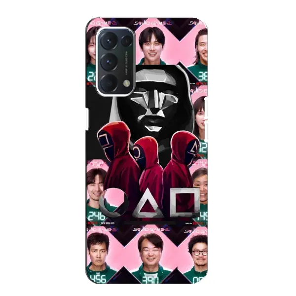 Чохол з принтом «Учасники Гра кальмара» для OPPO Find X3 Lite