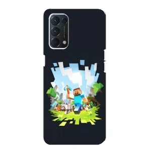 Чохол Майнкрафт на Oppo Find X3 Lite (AlphaPrint) Minecraft (персонажі Minecraft)