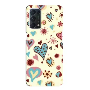 Чехлы для любимой на OPPO Знайти ХЗ Лайт (VPrint) (Сердечки)