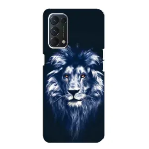 Чохол з картинкою ЛЕВ для Oppo Find X3 Lite (VPrint) (Синій Лев)