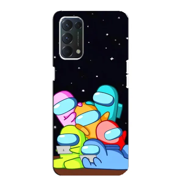 Чехол с принтом «Скины в космосе» для OPPO Find X3 Lite