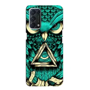 Чохол з пташками на Oppo Find X3 Lite (VPrint) (Сова з оком)