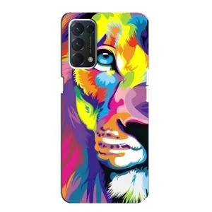 Чохол з картинкою ЛЕВ для Oppo Find X3 Lite (VPrint) (Яскравий Лев)