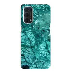 Мраморний чехол на Oppo Find X3 Lite (VPrint) (Зелений мрамор)