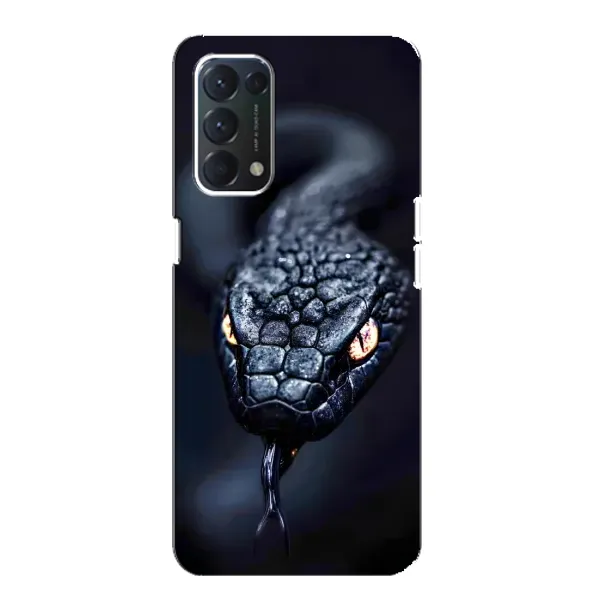 Чехол с принтом «Черная змея» для OPPO Find X3 Lite Чехол с принтом «Черная змея» для OPPO Find X3 Lite
