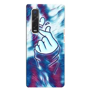 Чохол з принтом «Радужне серце» для OPPO Find X3 Pro