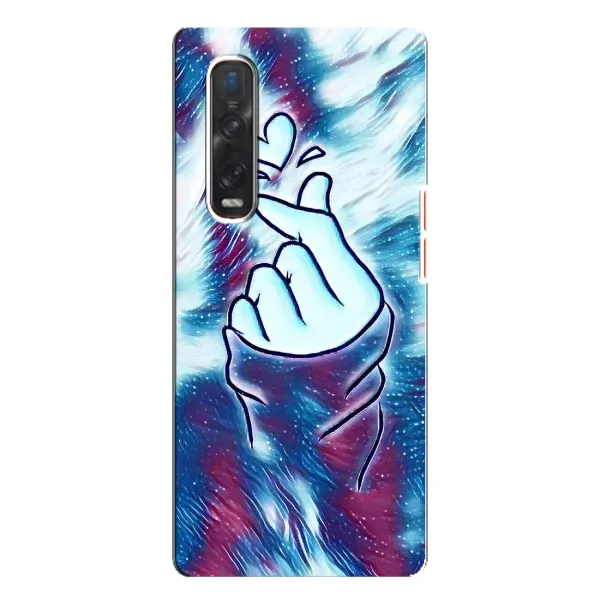 Чохол з принтом «Радужне серце» для OPPO Find X3 Pro