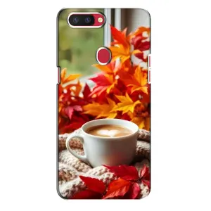 Чехол с уникальным дизайном «Осень с кофе» для Oppo R11s