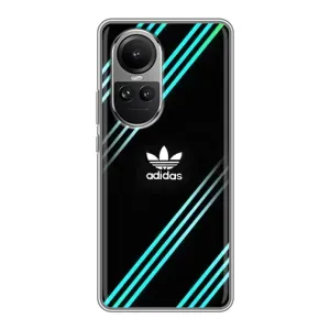 Чохли Адидас для Oppo Reno 10 Pro (AlphaPrint) (Адідас з полосами)