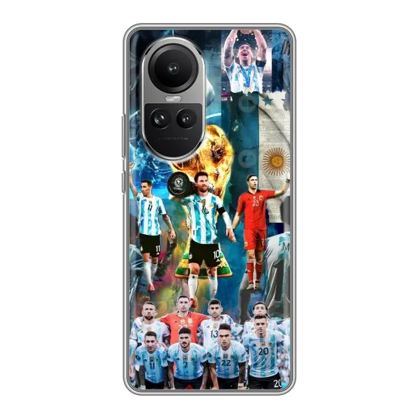 Чохол з принтом «Аргентина Мессі» для OPPO Reno 10 Pro Чохол з принтом «Аргентина Мессі» для OPPO Reno 10 Pro
