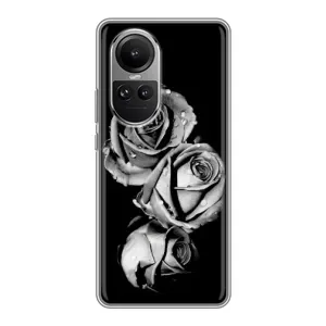 Чохол з картинкою (Стильні) OPPO Reno 10 Про - (AlphaPrint) (Чорна троянда)