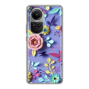 Чохли з квітами для Oppo Reno 10 Pro (VPrint) (Дизайн квітів)