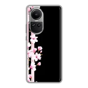 Чохол для OPPO Reno 10 Про - з принтом (Дизайнерські) (AlphaPrint) (Квіточки)