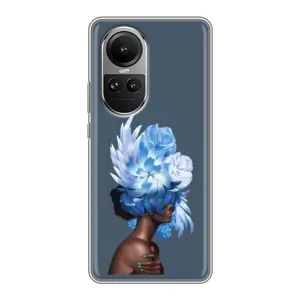 Чехлы (ART) Цветы на Oppo Reno 10 Pro (VPrint) (Квіти на голові)