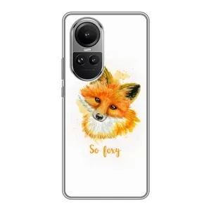 Чохли з картинкою Лисичка для Oppo Reno 10 Pro (VPrint) (Дівчинка Лиса)
