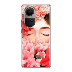 Чехлы (ART) Цветы на Oppo Reno 10 Pro (VPrint) (Очі в квітах)
