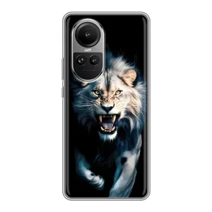 Чохол з картинкою 'Хижаки' для Oppo Reno 10 Pro (Лев у темряві)