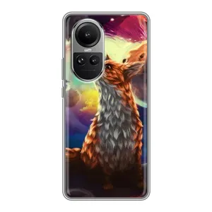 Чохли з картинкою Лисичка для Oppo Reno 10 Pro (VPrint) (Лисичка в космосі)