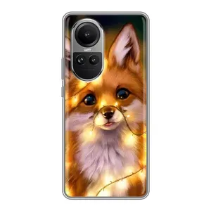 Чохли з картинкою Лисичка для Oppo Reno 10 Pro (VPrint) (Лисичка в гірляндах)