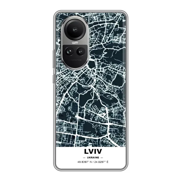 Чохол з принтом «Львів» для OPPO Reno 10 Pro