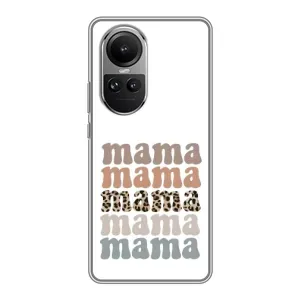 Чохли для мами на Oppo Reno 10 Pro (Текстовий колаж мама)
