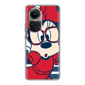 Міккі Маус чохол для Oppo Reno 10 Pro (AlphaPrint - Мультяшні) (Маус в окулярах)