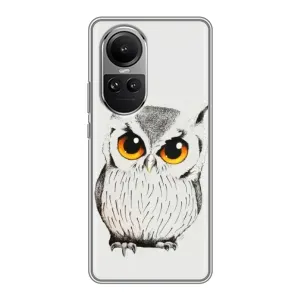 Чохол з пташками на Oppo Reno 10 Pro (VPrint) (Мила Сова)