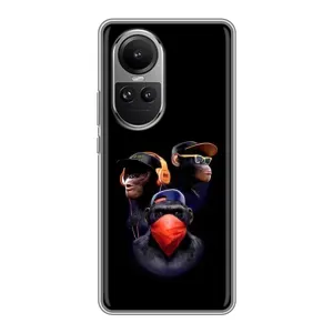 Чохол з Мавпами Oppo Reno 10 Pro - (AlphaPrint) (Три мавпи)
