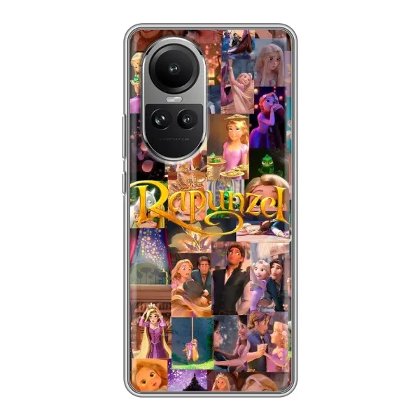 Чохол з принтом «Колаж Рапунцель» для OPPO Reno 10 Pro