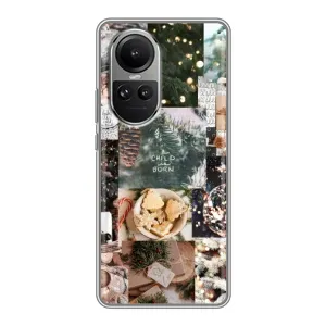 Різдвяні, Святкові Чохли для OPPO Reno 10 Про (Різдвяний колаж)