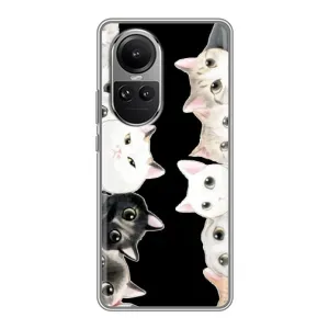 Чохол на OPPO Reno 10 Про з Котиками (VPrint) (Погляд котиків)