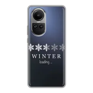 Зимні Чохли для OPPO Reno 10 Про - прозорий фон (Winter loading)