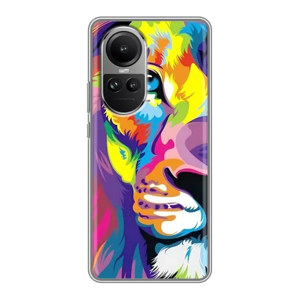 Чехол с принтом «Яркий Лев» для OPPO Reno 10 Pro